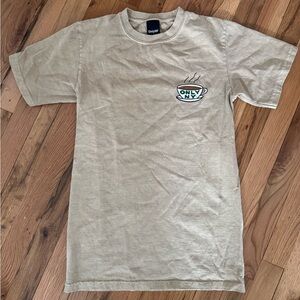 Only NY cotton tshirt with coffee icon on lapel, size XS